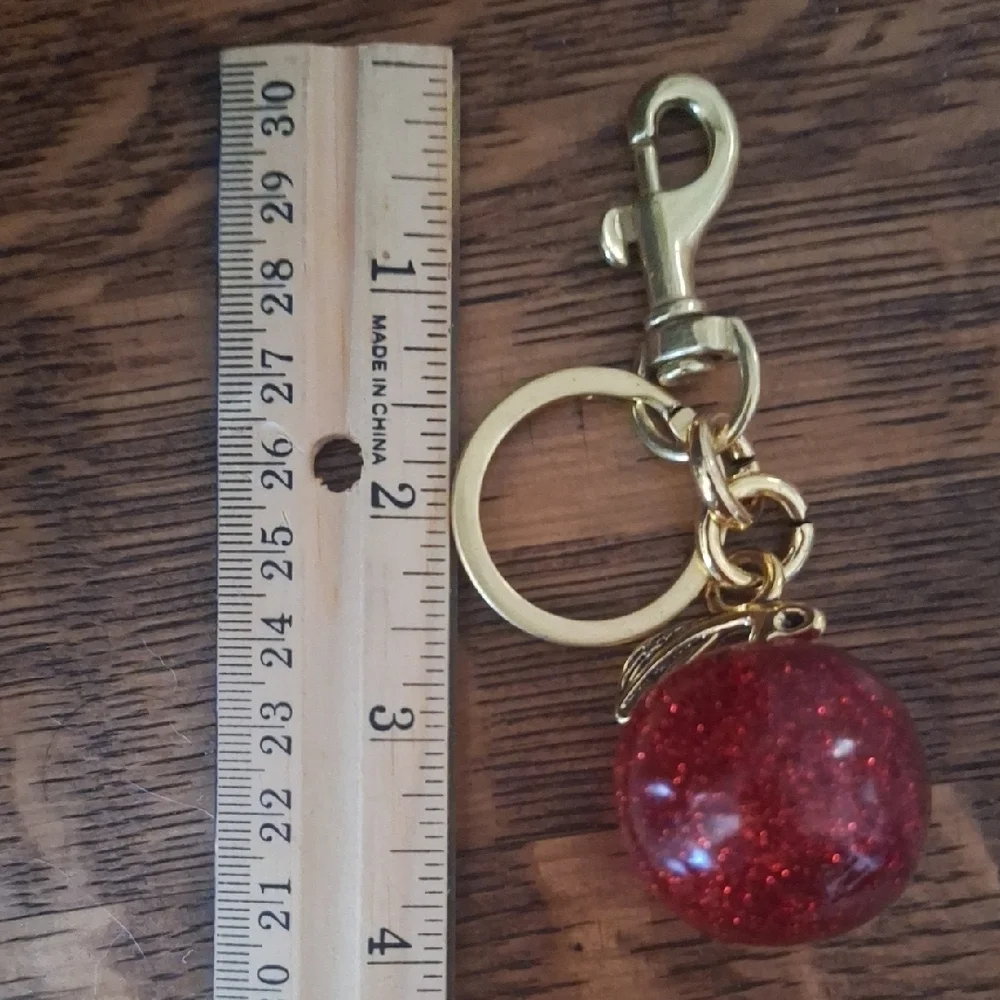 Sparkle Red Apple Handbag Charm/keychain/Backpack Charm